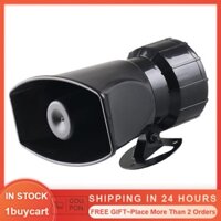 1buycart Alarm Horn 7 Tones Loud Clear Sound Wireless Speaker for 12V Cars Trucks Recreational Vehicles Boats