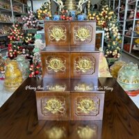 (1cặp) VIP tam cấp dát vàng gỗ xoan hàng gỗ thịt ,tam cấp ban thàn tài, sẵn kho