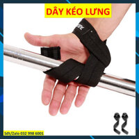 1Đôi Dây kéo lưng Aolikes 7635 màu đen Lifting Straps Đai quấn cổ tay tập kéo lưng xô nâng tạ ddc11