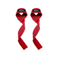 1Đôi Dây kéo lưng Aolikes 7635 đỏ có đệm Lifting Straps Đai quấn cổ tay tập kéo lưng xô nâng tạ loa1