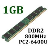 1GB PC2-6400U DDR2 240Pins 800MHz Computer Desktop PC DIMM Memory SDRAM RAM - intl