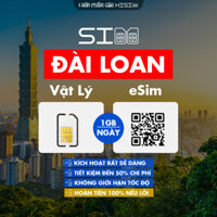 1GB/Ngày sim du lịch ĐÀI LOAN không giới hạn tốc độ [Có eSim]