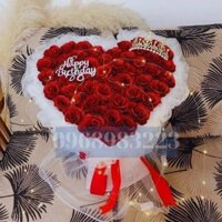 1h Hà Nội Bó Hoa Sáp Hà Nội Quà Tặng Valentine 8/3 Hà Nội bó 50 bông nhũ tròn