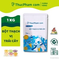 1KG/ 100g Bột Thạch Vị Trái Cây 20 Vị Lá Nếp, Vải, Phomai, Đào, Xoài, Dưa Lưới, Matcha...ThucPhamcom