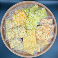 1Kg Bánh ngói hạnh nhân mix cao câp - bao bì từng miếng