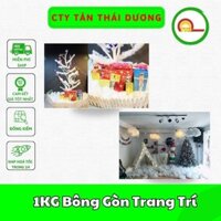 1KG Bông Gòn Trang Trí Noel , Nhồi Lõi Gối Thú Bông , Decor