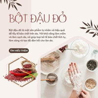 1KG BỘT ĐẬU ĐỎ TẮM TRẮNG XAY NGUYÊN VỎ