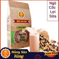 1kg Bột Ngũ Cốc Cao Cấp 14 Loại Hạt (Rang Củi - Không Đường) - Nông Sản Vàng