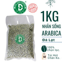 1Kg cà phê Arabica Đà Lạt chưa rang tuyển chọn kỹ, hút chân không thương hiệu Duc Anh Coffee