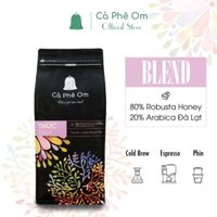[1kg] Cà phê nguyên chất Blend 2/8 Arabica Đà Lạt Robusta Honey , Cà phê hạt rang mộc chất lượng cao