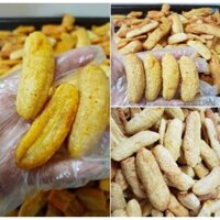 1kg chuối cau sấy thăng hoa giòn ngon ngọt