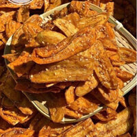 1kg CHUỐI SẤY MÈ GỪNG GIÒN - NGON