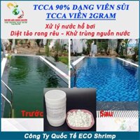 1kg Clo viên 2 gram - tcca viên sủi - tcca 90% xử lý nước hồ bơi , khử trùng nước sinh hoạt