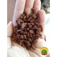 1KG Đá nham thạch đen hoặc đỏ size 3-6mm  Lava đen đỏ  Đá Scoria đá rải mặt xương rồng sen đá, lithops - Đỏ