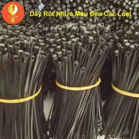 1Kg - Dây Rút Nhựa, Dây Thít Nhựa, Dây Lạt Nhựa, Dây Khóa Nhựa, Polyme 10cm 15cm 20cm 25cm 30cm 40cm 50cm - Màu Đen