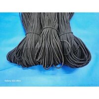 1kg-Dây thun tròn 2mm màu đen, trắng,..., dây bún, dây luồn áo khoác, dây luồn ống quần, dây làm lều
