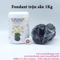 1Kg FONDANT TRỘN SẴN SNOWY- ĐEN