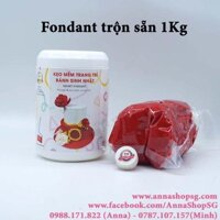 1Kg FONDANT TRỘN SẴN SNOWY- ĐỎ