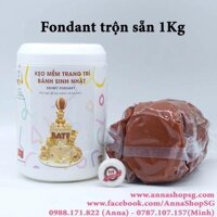 1Kg FONDANT TRỘN SẴN SNOWY- NÂU