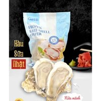 1Kg HÀU NHẬT NỬA MẢNH - Size 8-10con/kg- Chuẩn Sashimi- Hàu Nissi JAPANESE OYSTERS- Ship hỏa tốc HCM