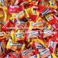 1KG Kẹo Béo Cứng Alpenliebe Sữa Caramen + Dâu Kem, Đồ ăn vặt, Ăn Vặt Thị Mỡ