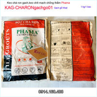 1Kg Keo chà ron phama gạch gỗ nhạt KAG-CHARONgachgo01, bột chít mạch khe ron gạch chống thấm-chống rêu mốc