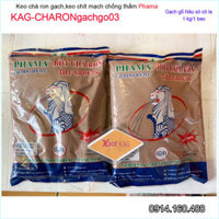 1Kg Keo chà ron phama gạch gỗ nâu socola KAG-CHARONgachgo03, bột chít mạch khe ron gạch chống thấm-chống rêu mốc