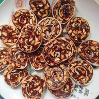 1kg Kẹo Chuối cuộn Đậu Phộng siêu ngon - Bánh kẹo Tết