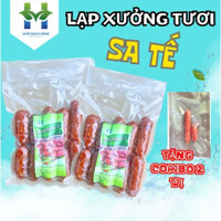 1KG lạp xưởng heo sate - sả ớt sấy dẻo ( Tặng gói 2 vị lạp tôm và lạp heo khô) Khởi Bách Hưng