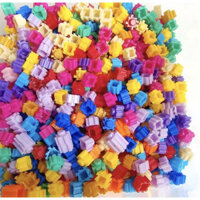 1Kg mảnh ghép răng cưa mix 15 - 21 màu lego răng cưa Duz