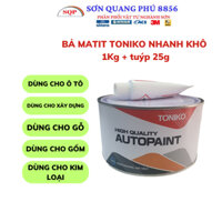 1Kg Matit Bả trét đắp 380 TONIKO Garluse bột bả nền, bột bả sơn ô tô matit trét đắp keo bả Matit 1K SONQUANGPHU422