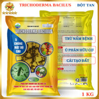 1Kg NẤM TRICHODEMA BACILLUS Mật Độ Cao Trừ Nấm Bệnh, Ủ Phân Hữu Cơ, Cải Tạo Đất