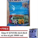 1Kg Phân NPK cao cấp có bổ sung hữu cơ cá - Chuyên dùng cho hoa cây kiểng bonsai và các loại cây hoa màu khác tặng 1 gói KNO3 + Bo 200gr đặt biệt.