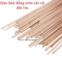 1Kg Que hàn đồng thau tròn dài 1m các size cỡ phi GERMANY HS221 - Hàn bù Tig - Bán theo Kg