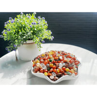 1kg Sỏi mã não mài bóng - Đá sỏi trang trí bể cá cảnh - Trang trí chậu cây loại 0.8-1.2 cm
