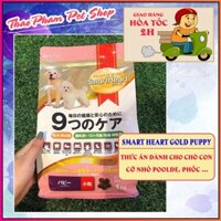 1Kg - Thức ăn hạt cho giống chó nhỏ dưới 1 tuổi Poodle, Pug, bắc kinh lai nhật, phốc, maltese Smartheart Gold