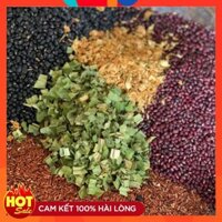 1kg Trà gạo lứt, đỗ đen, đỗ đỏ rang sẵn mix hoa nhài lá sen