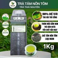 1Kg Trà Tấm Nõn Tôm Tân Cương Thái Nguyên Loại Ngon Hảo Trà-Chè Tấm Nõn Tôm Tân Cương Thái Nguyên - Hùng Trà Thái Nguyên