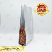 1kg túi bạc 4 biên xếp hông 2 mặt trong 17x38cm