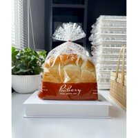 1kg túi mẫu cúc đỏ 30 x 35cm đựng bánh panettone, sandwich nho, bánh mì các loại có kèm kẽm