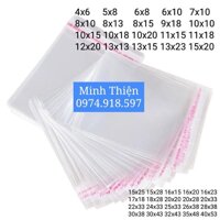 1kg Túi opp dán miệng size nhỏ - 8x13 4