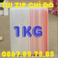 1Kg Tui Zip Chi Đỏ Đưng Linh Kiên Điện Tử,Thực phẩm, Tui Zip lock kin an toan tiên dung - 5x7