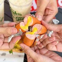 1kg Xúc xích nướng giấy bạc lõi nhân sốt phomai Mỹ