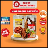 1KG_Khô bò que cay mềm đặc biệt, bò cây loại ngon,ăn vặt Sương Sương 100% thịt bò