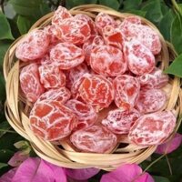 1KG_Ô mai xí muội đào hồng phấn không hạt trái to vị chua chua ngọt ngọt