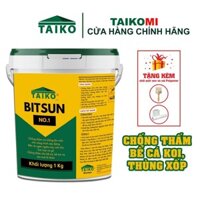 (1kg)Sơn Chống Thấm Bể Cá Koi Gốc Bitum TAIKO BITSUN, Chống Thấm Mái Nhà, Sân Thượng, Nhà Vệ Sinh