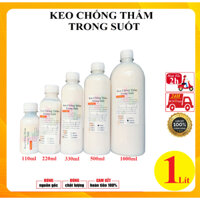 1Lít  Keo chống thấm trong suốt NHẬT BẢN- Chống thấm tường, nền toilet, gỗ, bể cá hồ nước, thùng xốp