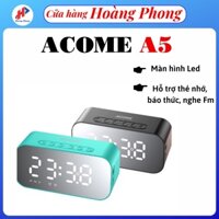 1Loa Bluetooth ACOME A5 5W Màn Hình LED Đồng Hồ Báo Thức Âm Thanh Chất Lượng Cao - Hỗ Trợ Thẻ Nhớ & Nghe FM