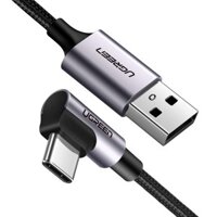 1M Dây USB Type-A sang USBType-C vuông góc UGREEN 50941  US284