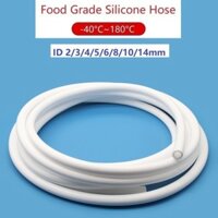 1m Ống silicon trắng cấp thực phẩm ID 2 3 4 5 6 8 10 mm Ống cao su Ống mềm linh hoạt cho máy bơm không khí bể cá